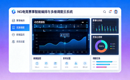 NG电竞赛事智能编排与多维调度云系统界面