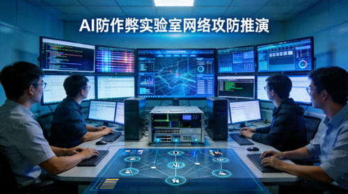 AI防作弊实验室技术专家进行网络攻防推演
